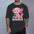 Axolotl Book Reading Bookworm Readolotl Mexican Salamander T-Shirt Gifts for Him Axolotl Book Reading Bookworm Readolotl Mexican Salamander T-Shirt Gifts for Him