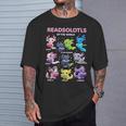 Axolotl Kawaii Readsolotl Of The World Axolotls Read Book T-Shirt Gifts for Him Axolotl Kawaii Readsolotl Of The World Axolotls Read Book T-Shirt Gifts for Him