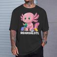 Axolotl Reading Book Readsalotl Kawaii Axolotl Book Bookworm T-Shirt Gifts for Him Axolotl Reading Book Readsalotl Kawaii Axolotl Book Bookworm T-Shirt Gifts for Him
