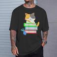 Back To School Kawaii Cat School Books Homework For Men Women Kids T-Shirt Gifts for Him