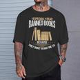 Banned Book Set Book Lover Banned Book List Librarian T-Shirt Gifts for Him