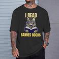 Banned Books Cat Reader Anti-Censorship T-Shirt Gifts for Him Banned Books Cat Reader Anti-Censorship T-Shirt Gifts for Him