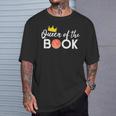 Basketball Scorebook Keeper Tshirt Scoring Queen Of The Book T-Shirt Gifts for Him