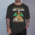 Beware Of The Book Dragon Mythical Creatures T-Shirt Gifts for Him Beware Of The Book Dragon Mythical Creatures T-Shirt Gifts for Him