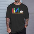 Book Books Shelf Coffee Reading Hobby T-Shirt Gifts for Him