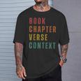Book Chapter Verse Context T-Shirt Gifts for Him Book Chapter Verse Context T-Shirt Gifts for Him