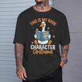 This Is My Book Character Costume Literacy Week T-Shirt Gifts for Him
