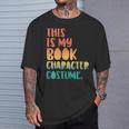 This Is My Book Character Costume Retro Halloween T-Shirt Gifts for Him This Is My Book Character Costume Retro Halloween T-Shirt Gifts for Him