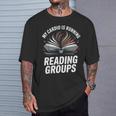Book Club Fans My Cardio Reading Groups Quote T-Shirt Gifts for Him