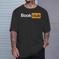Book Club Logo For Novel Literature Reading Lover T-Shirt Gifts for Him