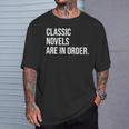 Book Club Organizer Meme Quote T-Shirt Gifts for Him
