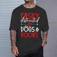 Book Dog Lover Reading Library Librarian T-Shirt Gifts for Him