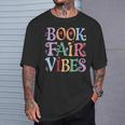 Book Fair Vibes Groovy Retro Reading T-Shirt Gifts for Him Book Fair Vibes Groovy Retro Reading T-Shirt Gifts for Him