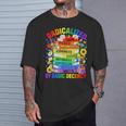 Book Flower Radicalized By Basic Decency Feminist LGBT Gay T-Shirt Gifts for Him