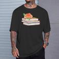 Book Flower T-Shirt Gifts for Him