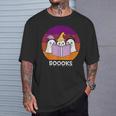 Book Ghost Reading Halloween Teacher For Men Women T-Shirt Gifts for Him Book Ghost Reading Halloween Teacher For Men Women T-Shirt Gifts for Him
