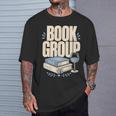 Book Group Reader Club Crew Cozy Nights Book Club T-Shirt Gifts for Him