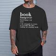 Book Hangover Reading Bookworm Book Lover T-Shirt Gifts for Him