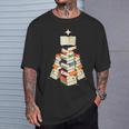 Book Lover Bookworm Librarian Merry Christmas Tree T-Shirt Gifts for Him Book Lover Bookworm Librarian Merry Christmas Tree T-Shirt Gifts for Him