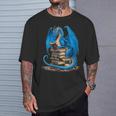 Book Lover Bookworm Reading Books Dragon T-Shirt Gifts for Him Book Lover Bookworm Reading Books Dragon T-Shirt Gifts for Him