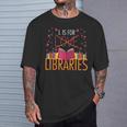 Book Lover L Is For Libraries Librarian Valentines T-Shirt Gifts for Him