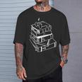 Book Lover Magical Wizard Christmas Reading Fan T-Shirt Gifts for Him
