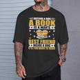 Book Lover Outside a Dog a Book Is a Man's Best Friend T-Shirt Gifts for Him Book Lover Outside a Dog a Book Is a Man's Best Friend T-Shirt Gifts for Him