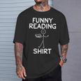 Book Lover Reading Shirt Book Reading Stick Figure T-Shirt Gifts for Him Book Lover Reading Shirt Book Reading Stick Figure T-Shirt Gifts for Him