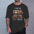 Book Lover Saying I Have No Shelf Control T-Shirt Gifts for Him