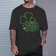 Book Lover St Patrick Day Librarian Teacher St Paddys T-Shirt Gifts for Him