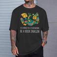 Book Lover In A World Full Of Bookworms Be A Book Dragon T-Shirt Gifts for Him