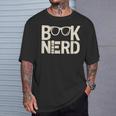 BOOK NERD Bibliophilia Book Reader Literature Bookworm T-Shirt Gifts for Him BOOK NERD Bibliophilia Book Reader Literature Bookworm T-Shirt Gifts for Him