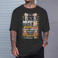 Book Nerd Books Reader Writer Student Teacher Reading Author T-Shirt Gifts for Him