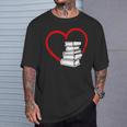 Book Nerd's Book Lover's Valentine's Day T-Shirt Gifts for Him