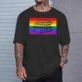 Book Read Literary Gay Pride Flag Rainbow LGBTQ Queer T-Shirt Gifts for Him