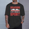 Book Reading Reading Is My Favorite Sport T-Shirt Gifts for Him
