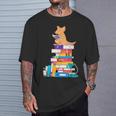 Book Reading Kangaroo Tea Coffee Kawaii Bookworm T-Shirt Gifts for Him