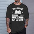 Book Reading Library Reader Bookworm Books T-Shirt Gifts for Him