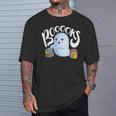 Book Reading Lover Halloween Ghost Librarian Reading Club T-Shirt Gifts for Him