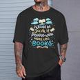 Book Reading Lover Quote I Would Be Social Reader T-Shirt Gifts for Him