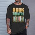 Book Trovert Introvert Reader T-Shirt Gifts for Him