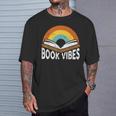 Book Vibes Bookworm Writer T-Shirt Gifts for Him