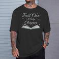 Bookaholic Saying About Books Just One More Chapter T-Shirt Gifts for Him