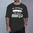 My Weekend Is All Booked Bookworm Book Nerd Reading T-Shirt Gifts for Him