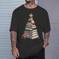 All Booked For Christmas Book T-Shirt Gifts for Him