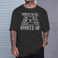 All Booked Up Reading Book Lover Librarian Pun T-Shirt Gifts for Him