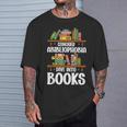 Bookish Book Lover Bookworm Abibliophobia T-Shirt Gifts for Him