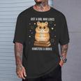 Bookish Girl Present Just a Girl Who Loves Hamster And Books T-Shirt Gifts for Him Bookish Girl Present Just a Girl Who Loves Hamster And Books T-Shirt Gifts for Him