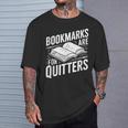 Bookmarks Quote Library Book Reader T-Shirt Gifts for Him Bookmarks Quote Library Book Reader T-Shirt Gifts for Him