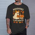 Books And BER Months Fall Librarian Reading Halloween T-Shirt Gifts for Him